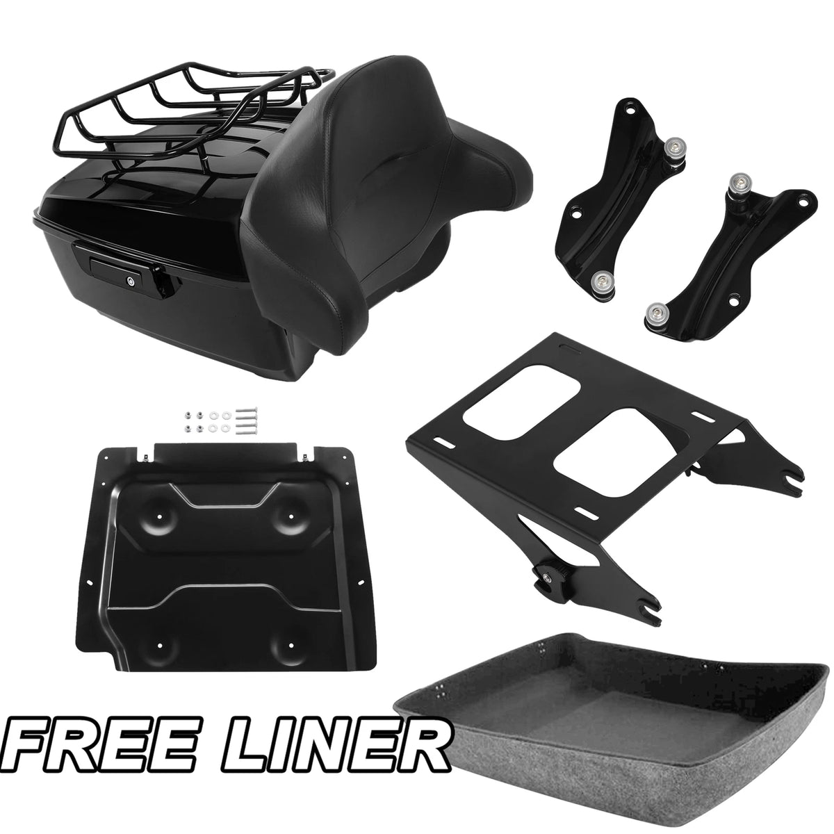 Trunk Pad Mount Rack Plate Docking Kit for Harley Electra Glide (2014–2026)