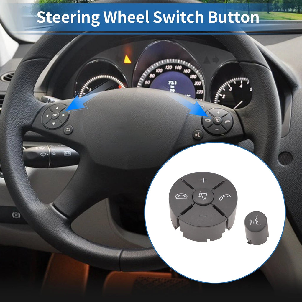Steering Wheel Control Button Cover for Mercedes-Benz C-Class Right Side (2008–2021)