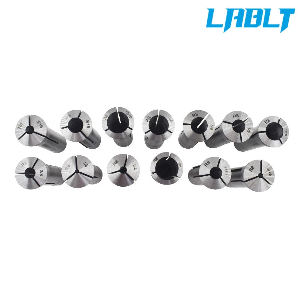 13Pc R8 Collet Set for Bridgeport (Precision 1/8-7/8")
