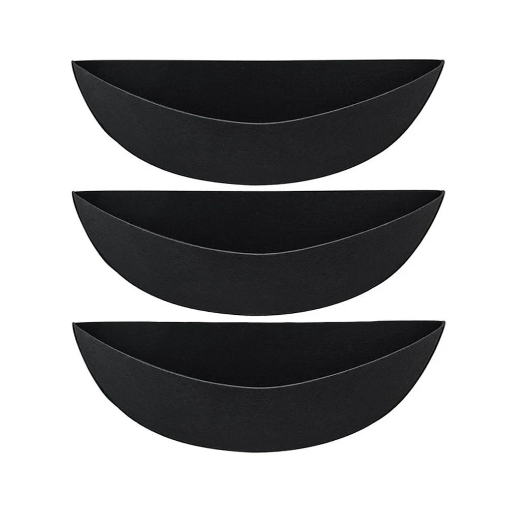 Black Felt Liner for 12" 14" 16" Hanging Baskets (No Part Numbers)