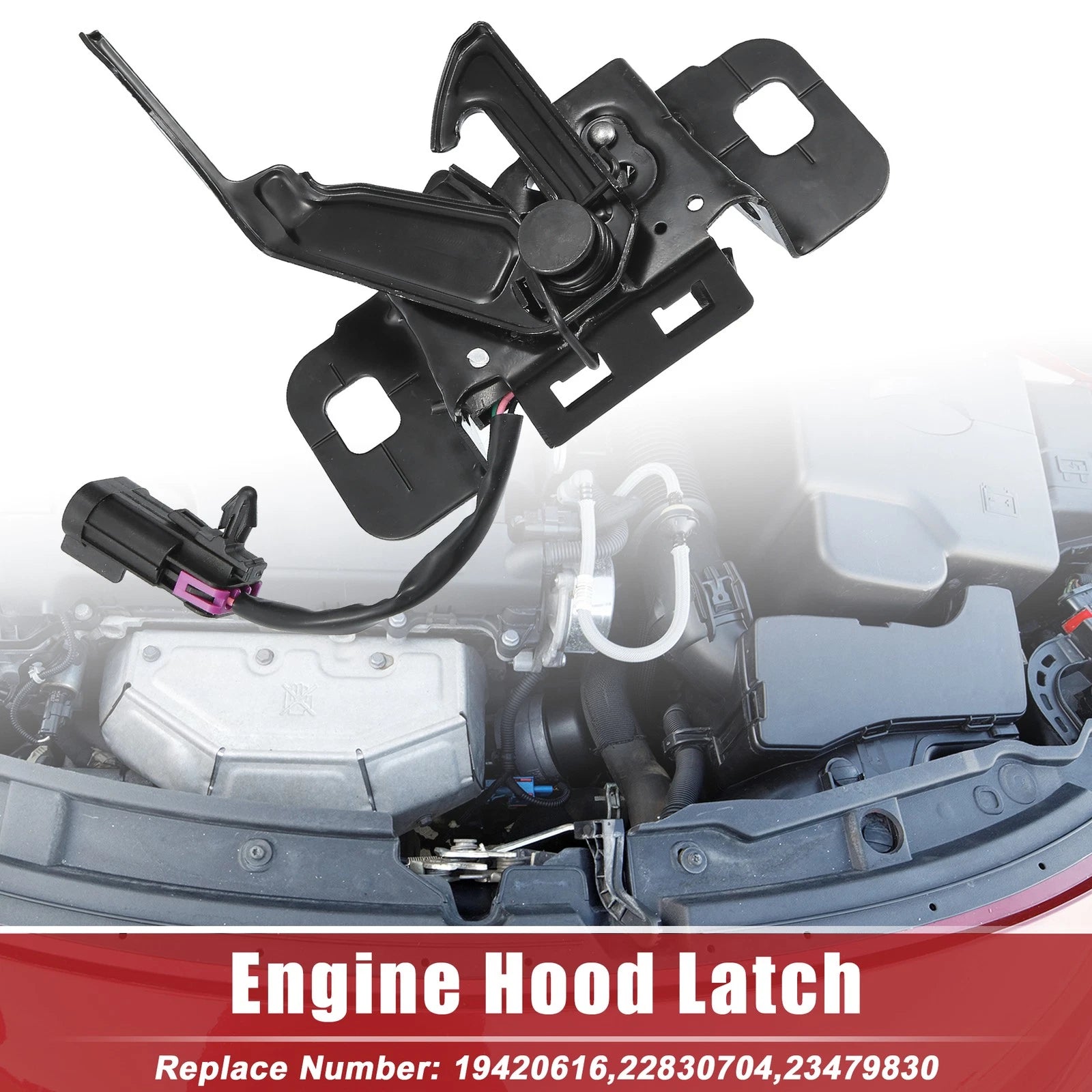 Car Hood Latch With Sensor Replacement Fit for Chevrolet Malibu (2013–2019)