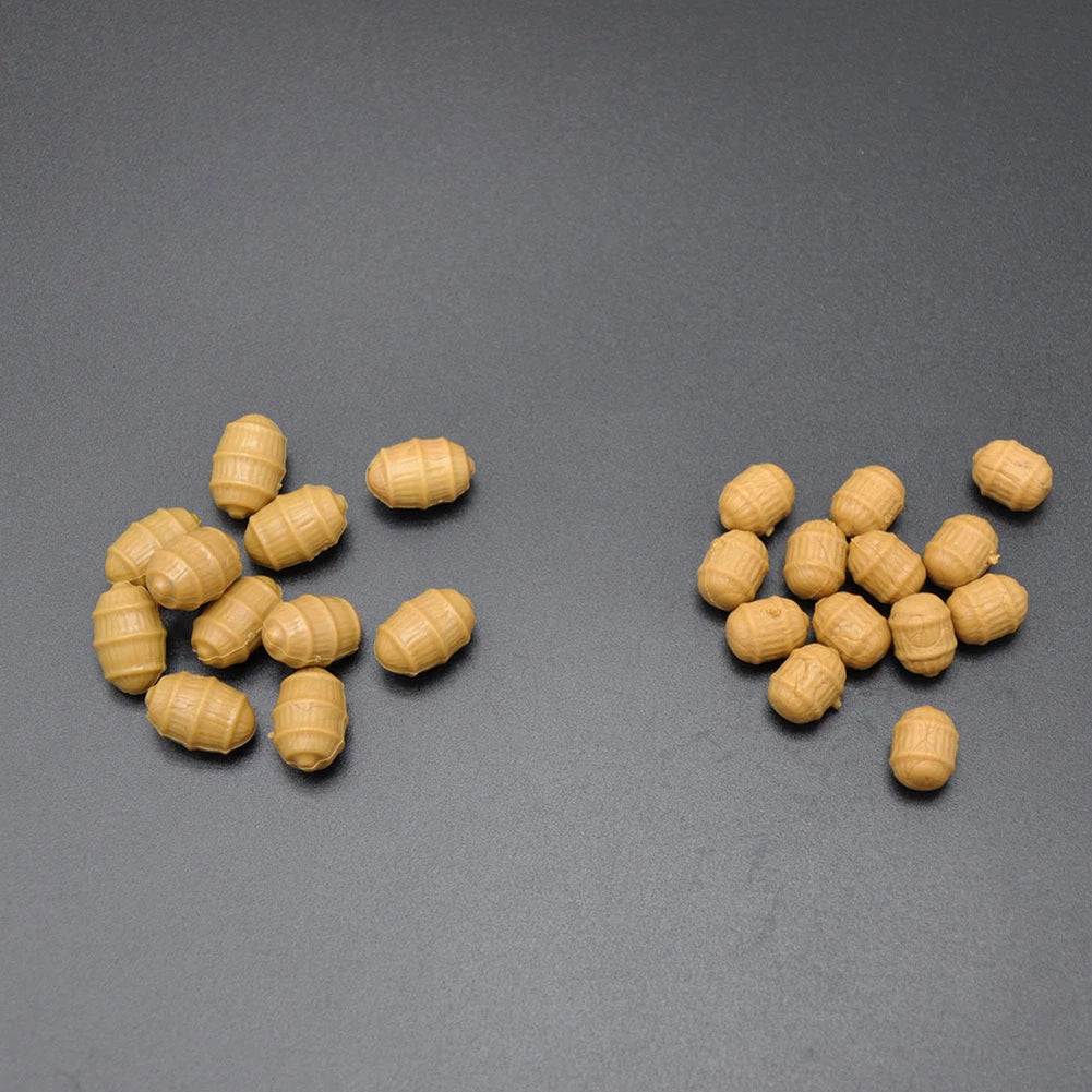 20pcs Floating Carp Bait Lures for Tiger Nut (1.4cm, 1.7cm)