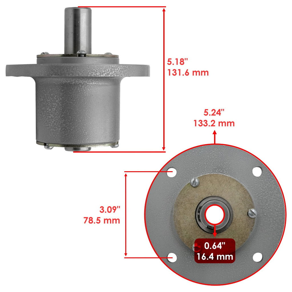Deck Spindle Replacement for Exmark M48 48in M52 52in (1990–2015)