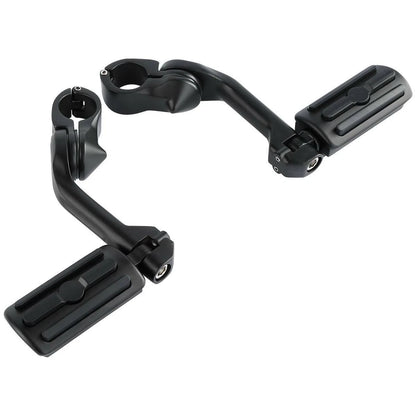 1-1/4" Matte Highway Footpeg Long Angled Mount for Harley Sportster (883–1200)