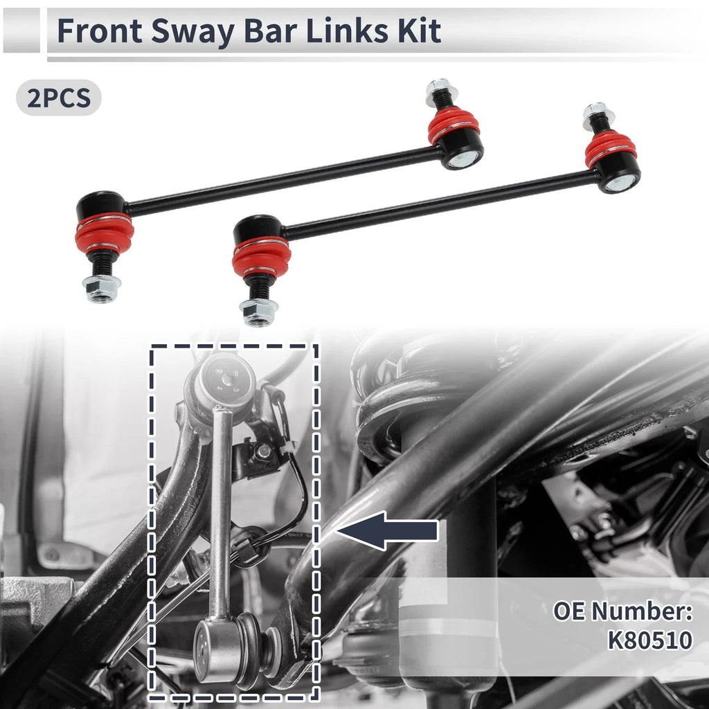 Front Stabilizer Bar Links Replacement for Hyundai Tucson 2005–2009 (2 Pcs)