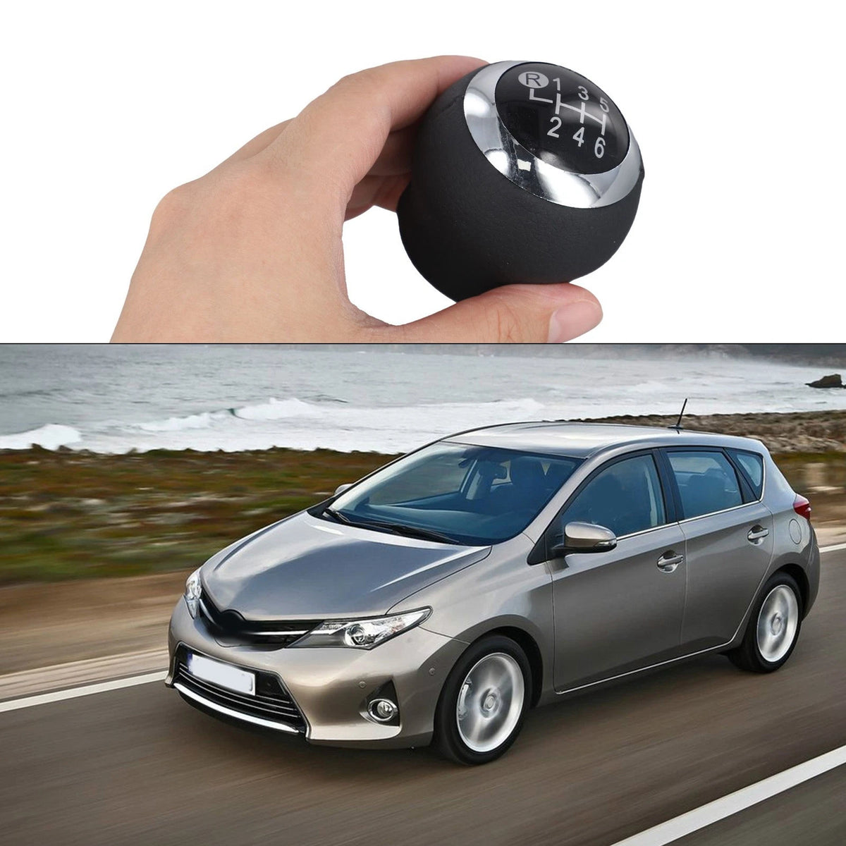 6 Speed Gear Shift Lever Knob for Toyota Verso Auris Yaris (2006–2018)