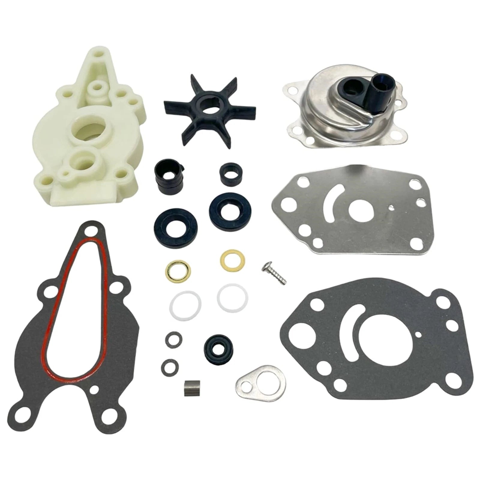 Water Pump Impeller Kit for Mercury Mariner 6 8 9.9 15 hp (2-Stroke 46-42089A5)