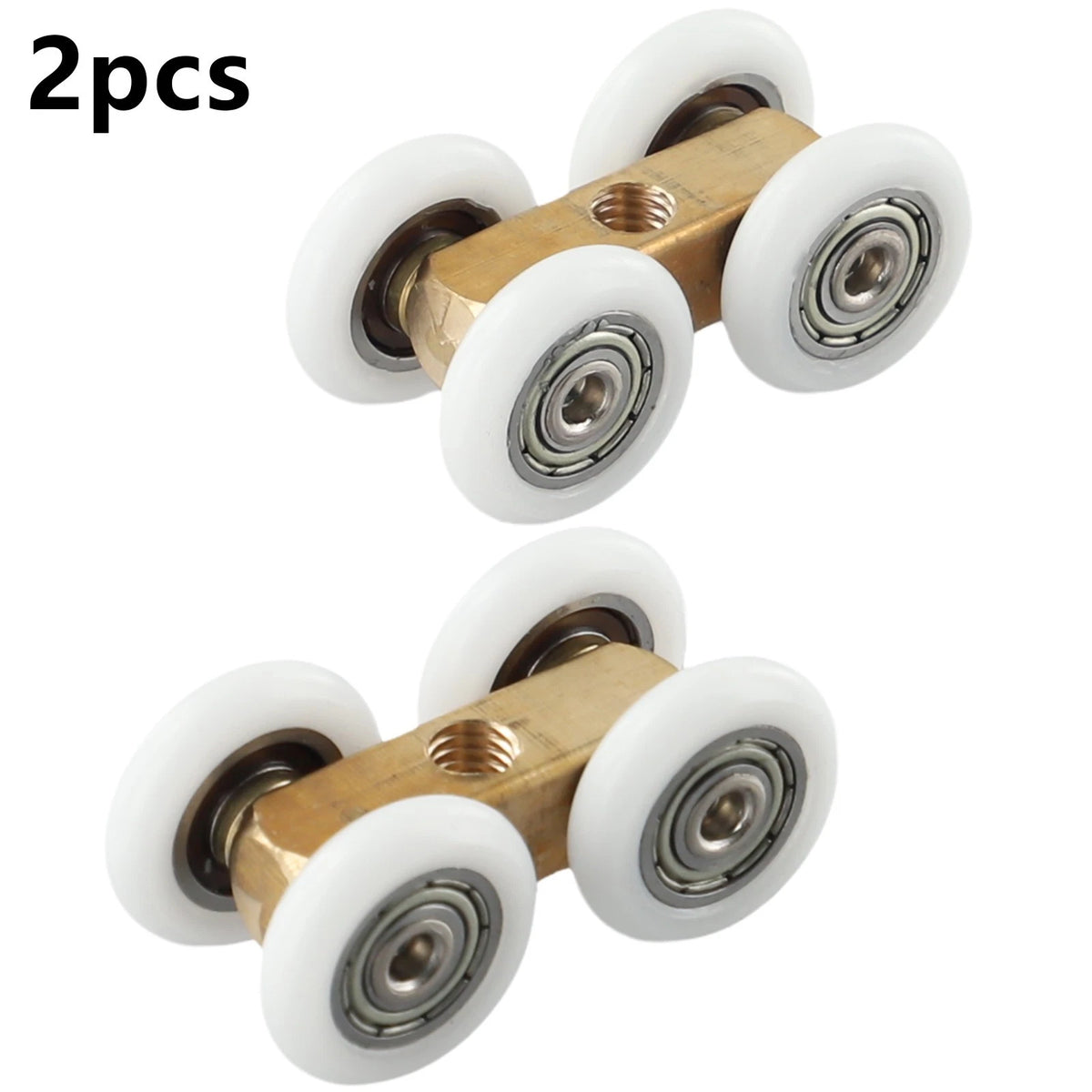 Adjustable Copper Glass Pulley for Bathroom Roller Door Hardware (4.4cm x 2.2cm)