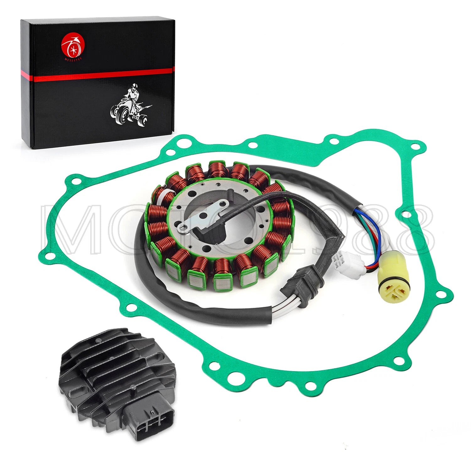 Stator & Regulator Rectifier with Gasket for Yamaha Kodiak 400 450 (2003–2006)