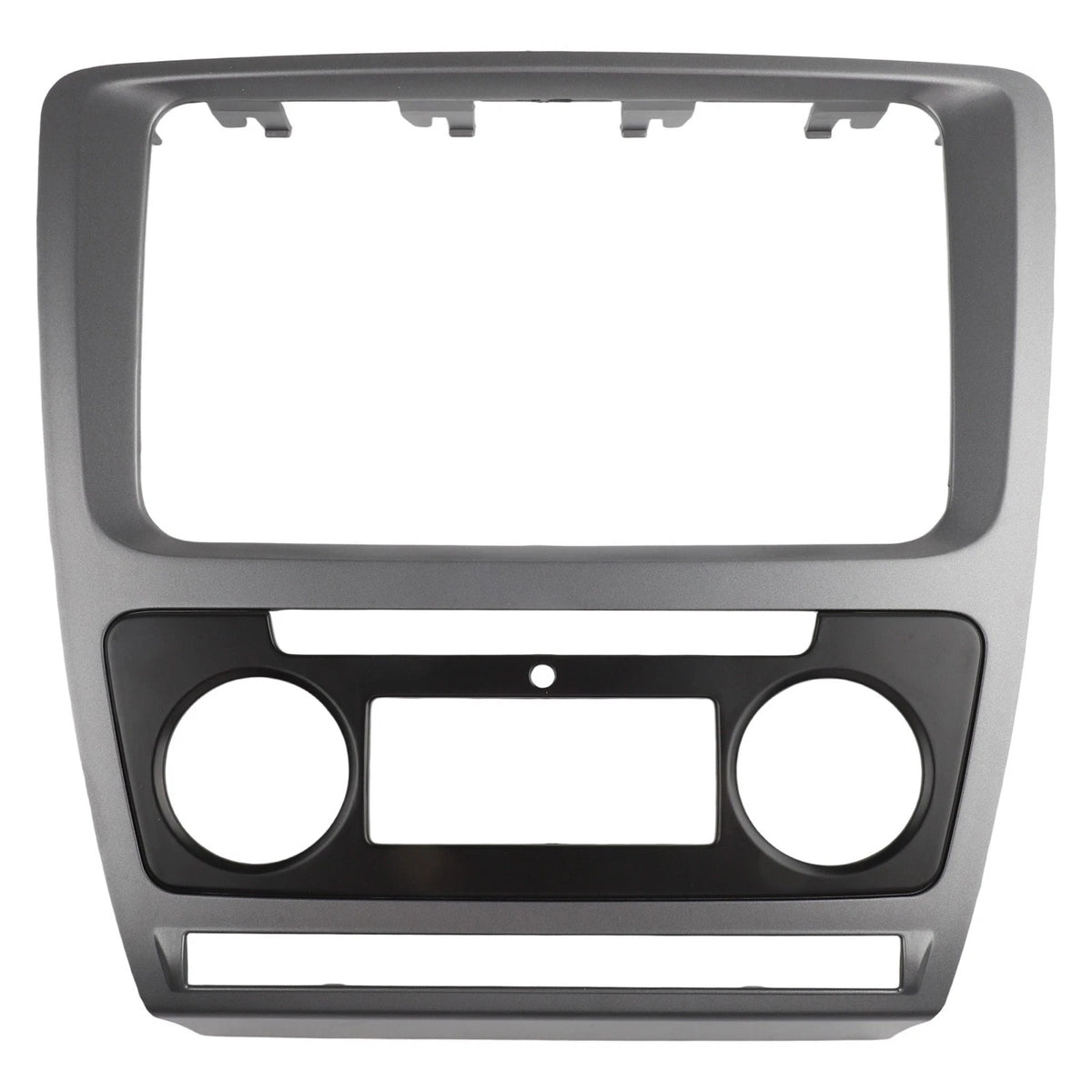 Facia Panel for Skoda Octavia Double Din Grey (Air Conditioning Use)