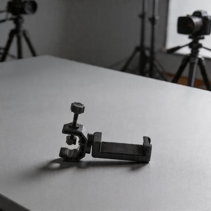 Tripod Phone Holder for Microphone Stand Mounts (Multi Device Compatibility)