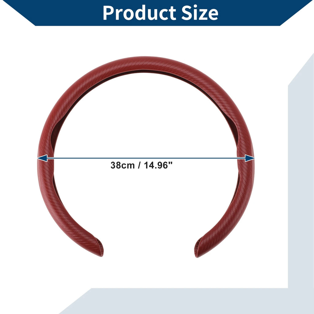 Rubber Steering Wheel Cover for Universal Fit (14.96")