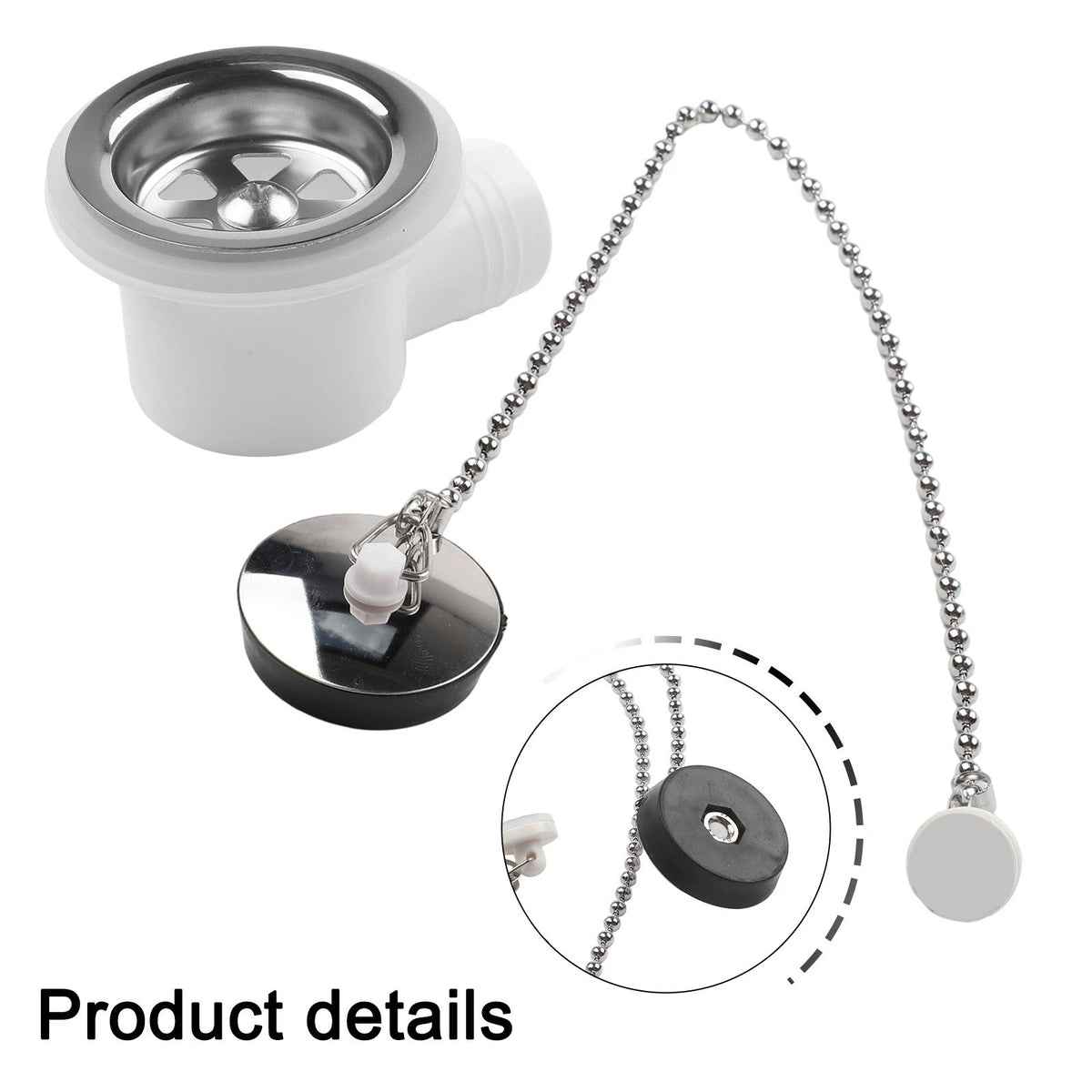 Stainless Steel Waste Drain Fitting for RV and Boat