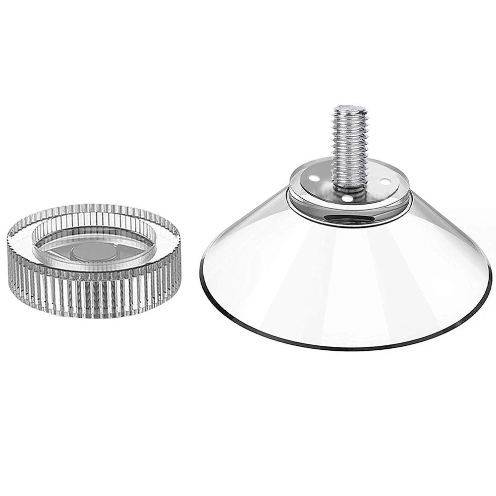 12X Glass Wall Hanger Pads Clear Screw Hooks