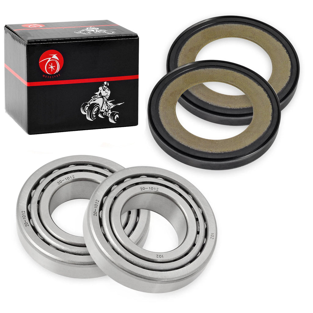 1" Fork Neck Post Stem Bearing Race Dust Seals Set for Harley FX (1985)
