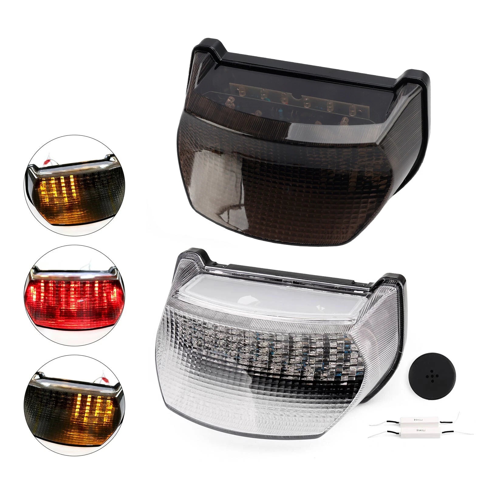 LED Tail Light Turn Signals for Kawasaki Ninja ZX-7R (1996–2003) GPZ1100/ZX1100 Smoke