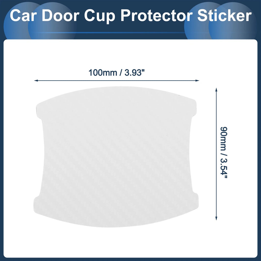 3D Car Door Handle Scratch Protector for Universal Vehicles (90x100mm)