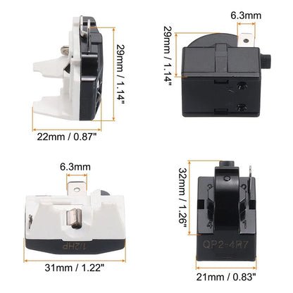 Refrigerator Motor for PTC Relay 1 Pin 4.7 Ohm Overload Protector 1/2HP
