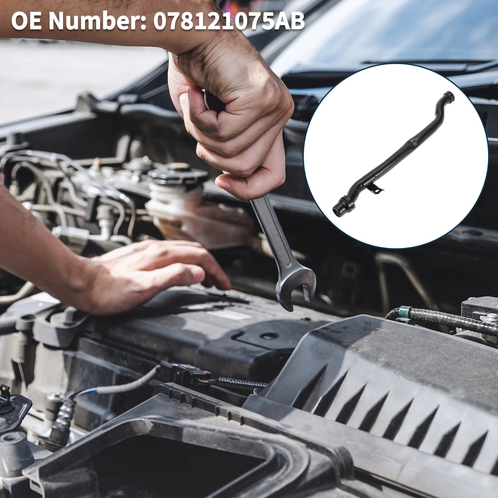 Heater Hose OEM Replacement for Audi A4 Quattro (1995–2000) Metal Black