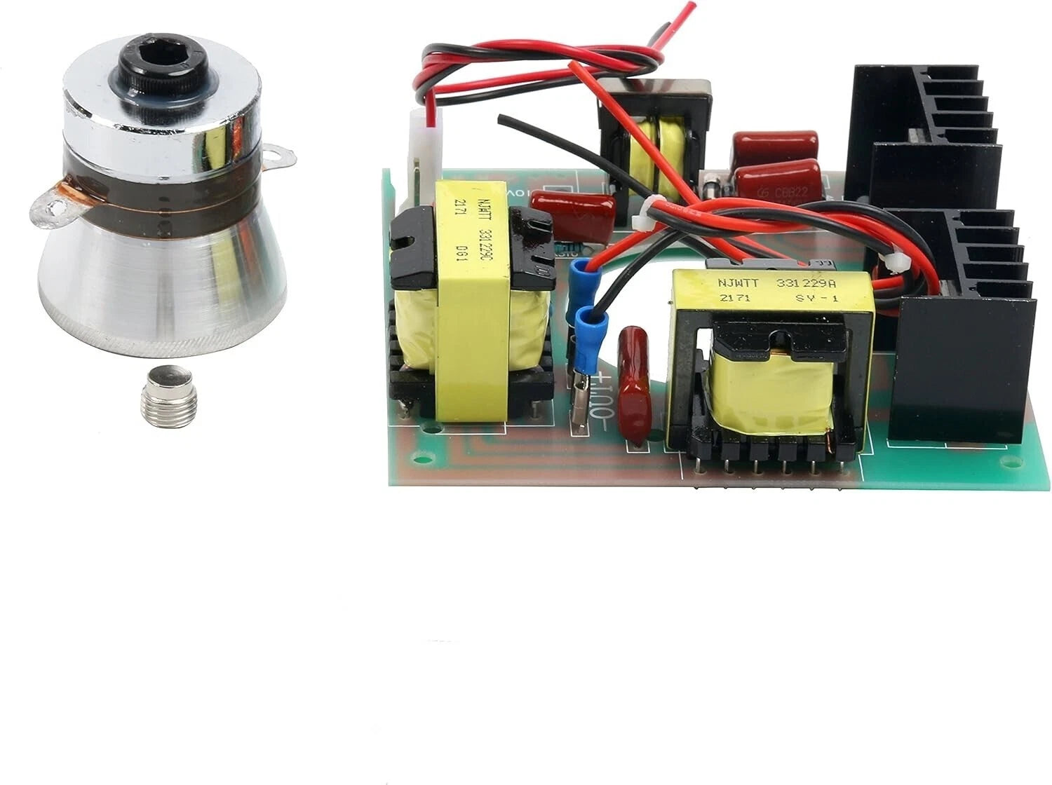 60W Ultrasonic Cleaning Transducer & Power Driver Board 110V AC