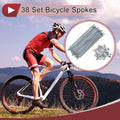 Bicycle Spokes 133mm Carbon Steel Galvanized Replacement for 12G Wheels