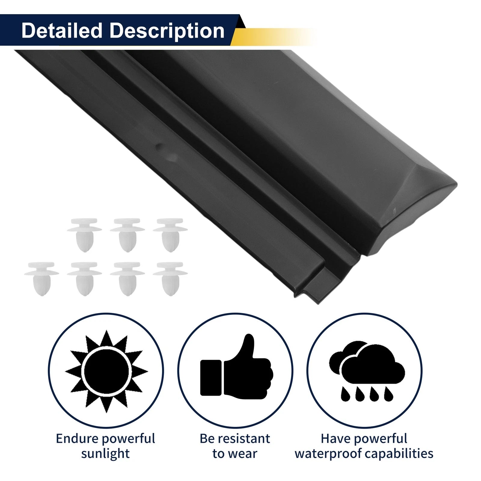 Door Side Lower Trim Garnish Replacement for Toyota RAV4 (2013–2018)