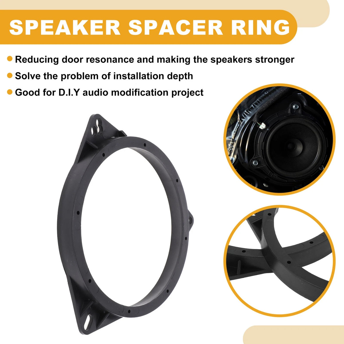 Speaker Spacer Ring for Nissan Qashqai (2007–2013) - Set of 2