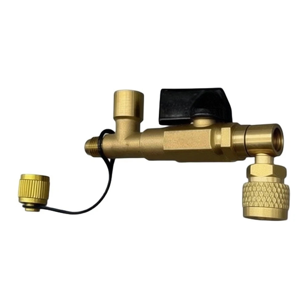 3 Way Vacuum Gauge Valve for 7/16 Inch Electronic Gauge