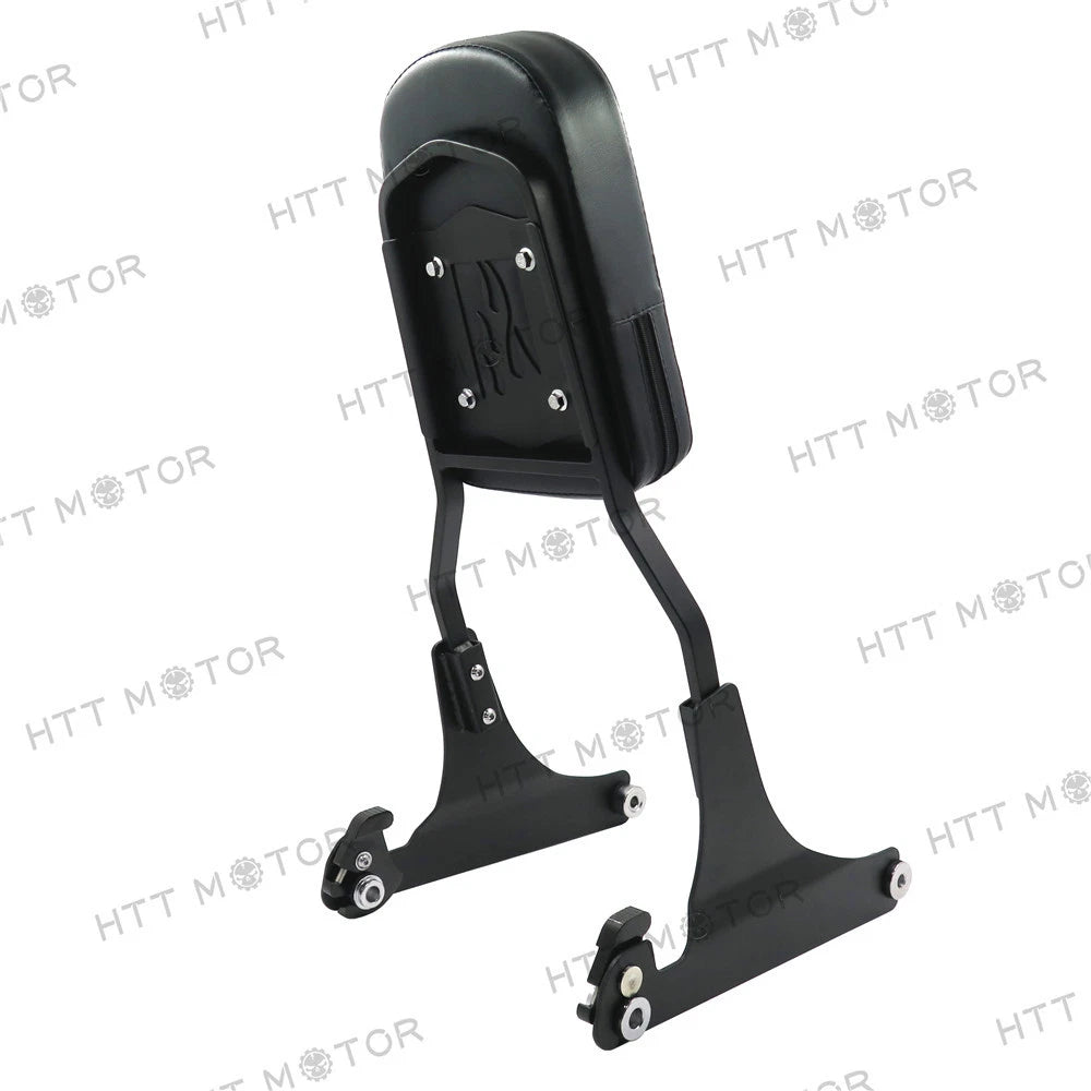 Matte Black Detachable Backrest Sissy Bar for Harley FLSTC/FLSTS (2000–2003)