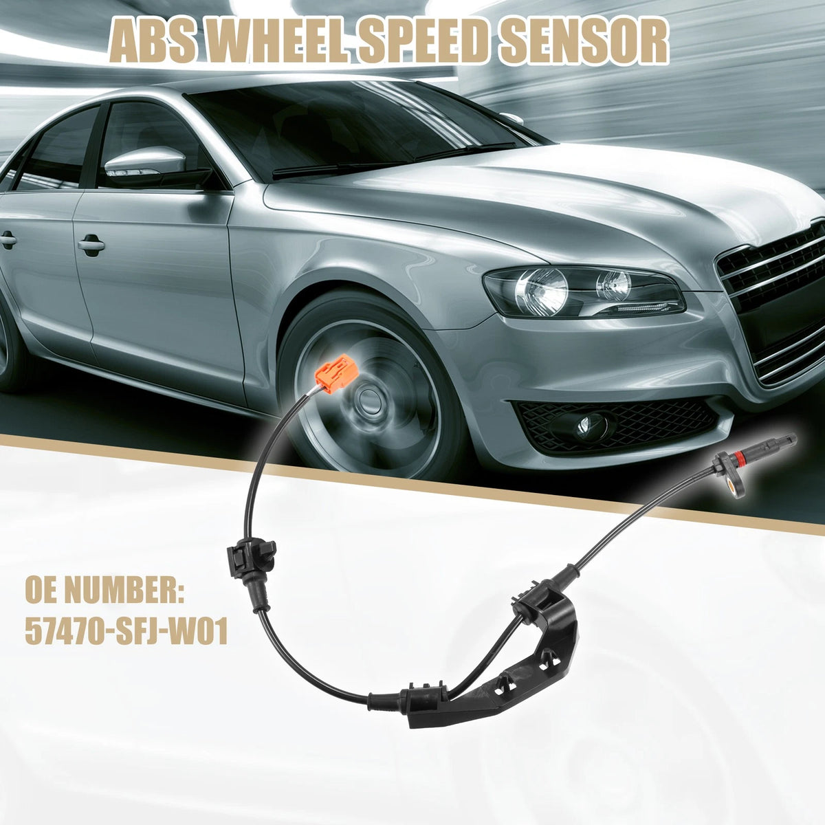 ABS Wheel Speed Sensor Rear Right for Honda Odyssey (2005–2008) 57470-SFJ-W01