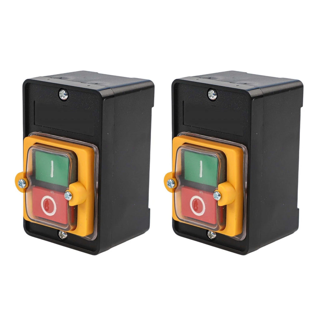 2X Waterproof Push Button Switch for Motor Control On Off Start Stop