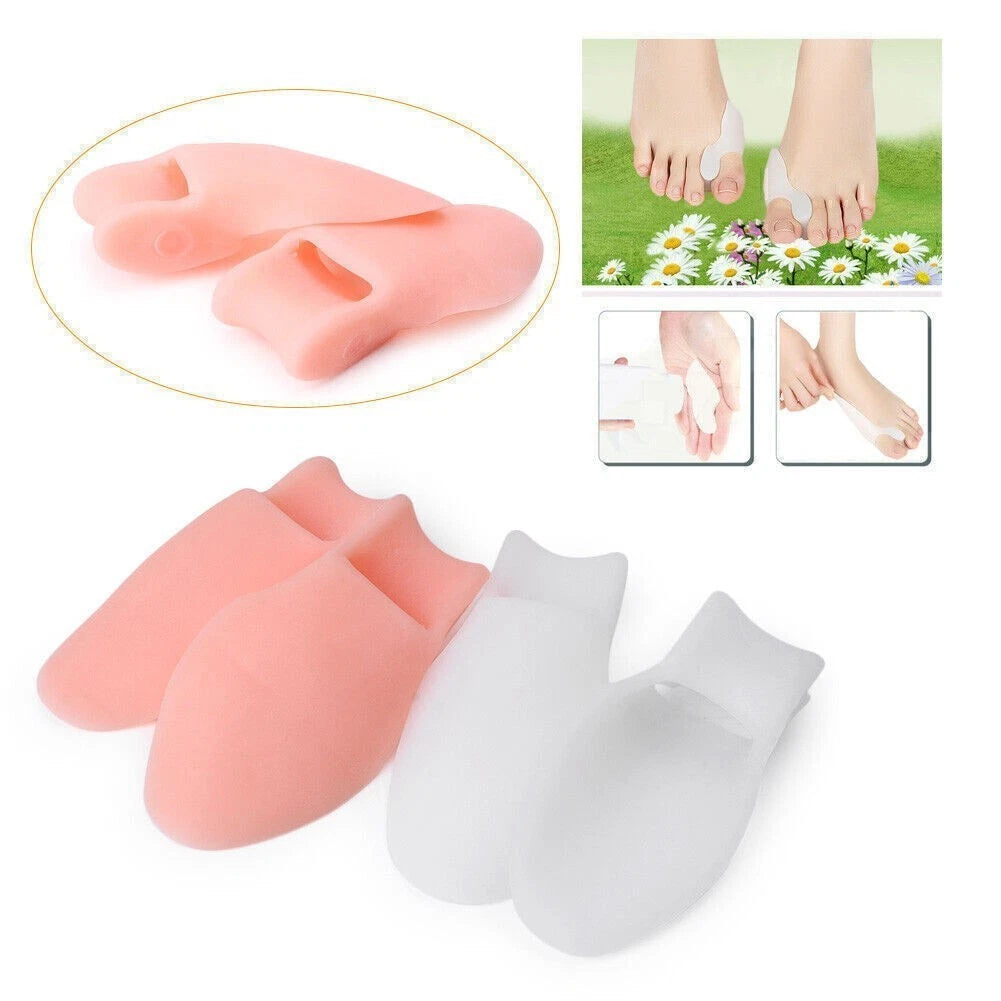 Set of 2 Silicone Gel Bunion Toe Correctors for Orthotics Separator