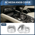 AC Media Switch Knob Cover Ring for Mazda 3 Touring (2017–2018) 3 Pcs