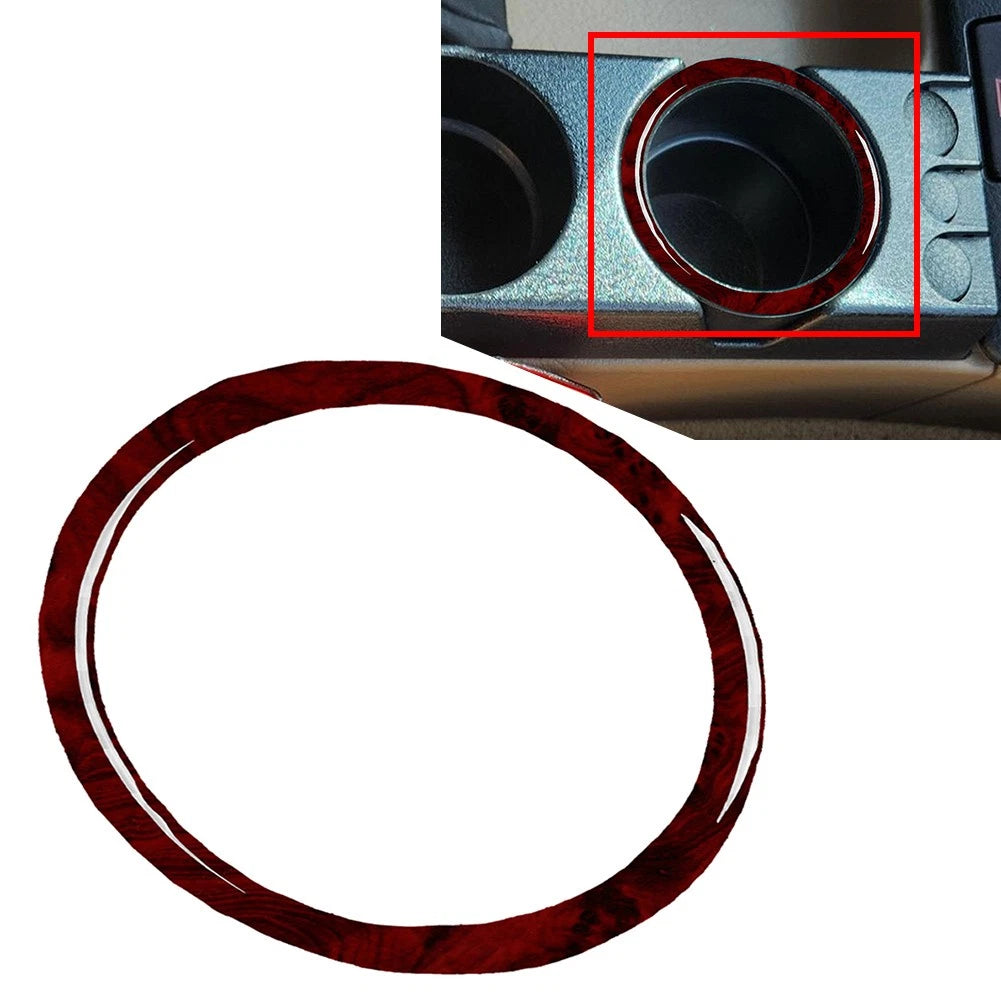 Water Cup Holder Ring Cover Trim For BMW 3 Series E36 1994-1996 Red Wood