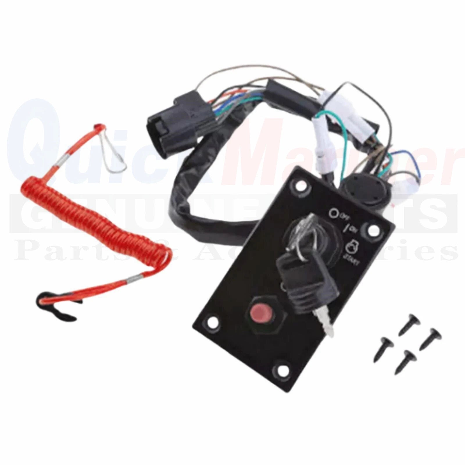 Ignition Switch Panel with Key for Suzuki Outboard (37100-96J24)