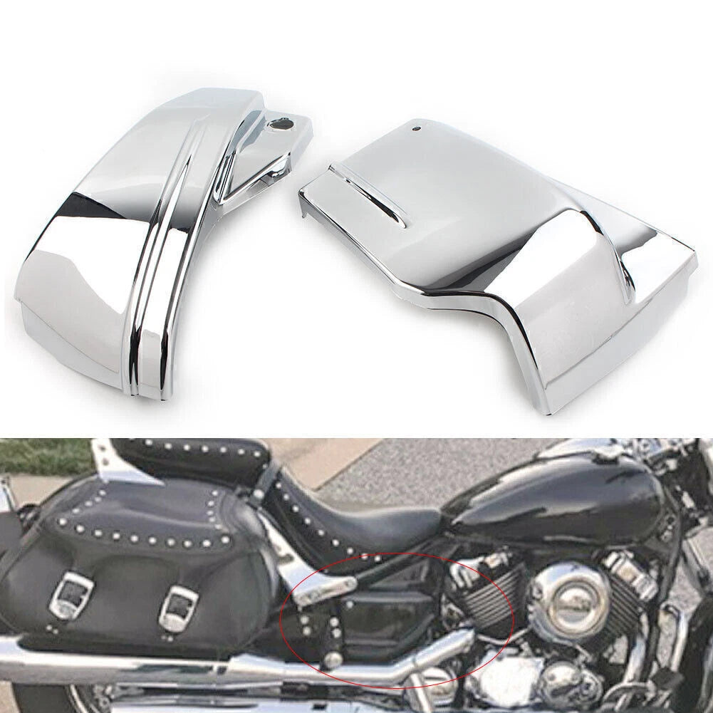 ABS Battery Side Cover for Yamaha V Star 650 (2000–2008) Silver