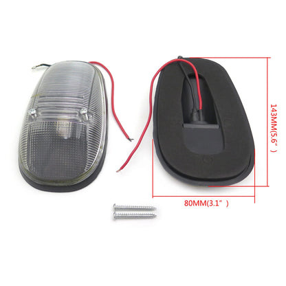 5X Clear Cab Roof Top Marker Light Lens w/Base for Dodge Ram 2500 3500 (2003–2017)