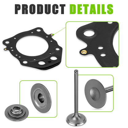 Cylinder Intake Exhaust Valve Kit for Honda Rancher TRX420 (2007–2014)