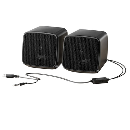 1 Pair USB Powered Desktop Speakers for PC Computer (Hi-Fi Sound)