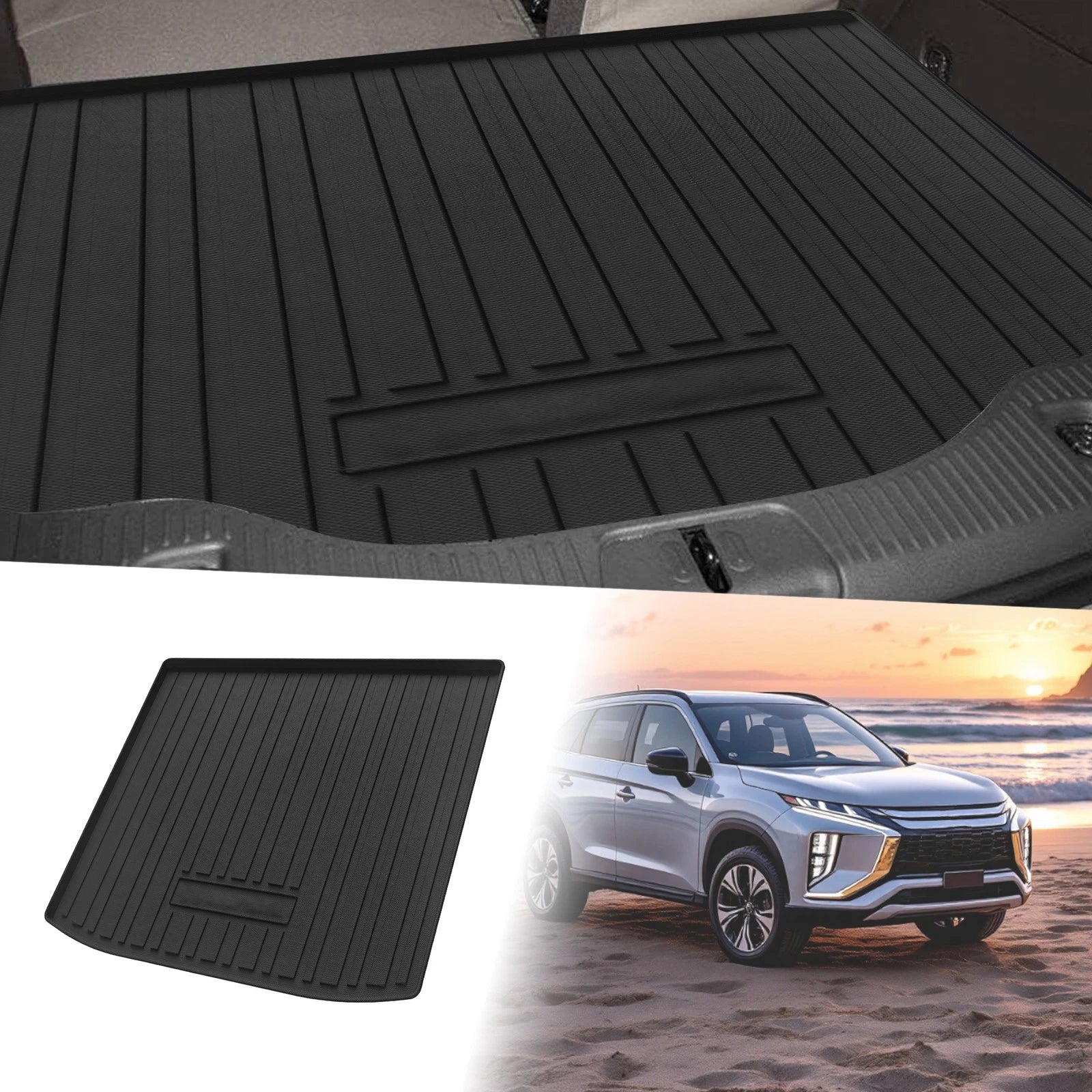 Cargo Liner Rear Trunk Mat TPE Flat for Mitsubishi Outlander (2022–2024)