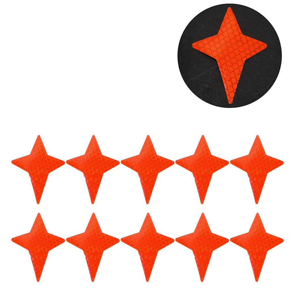 Reflective Bumper Decal for - Orange Star