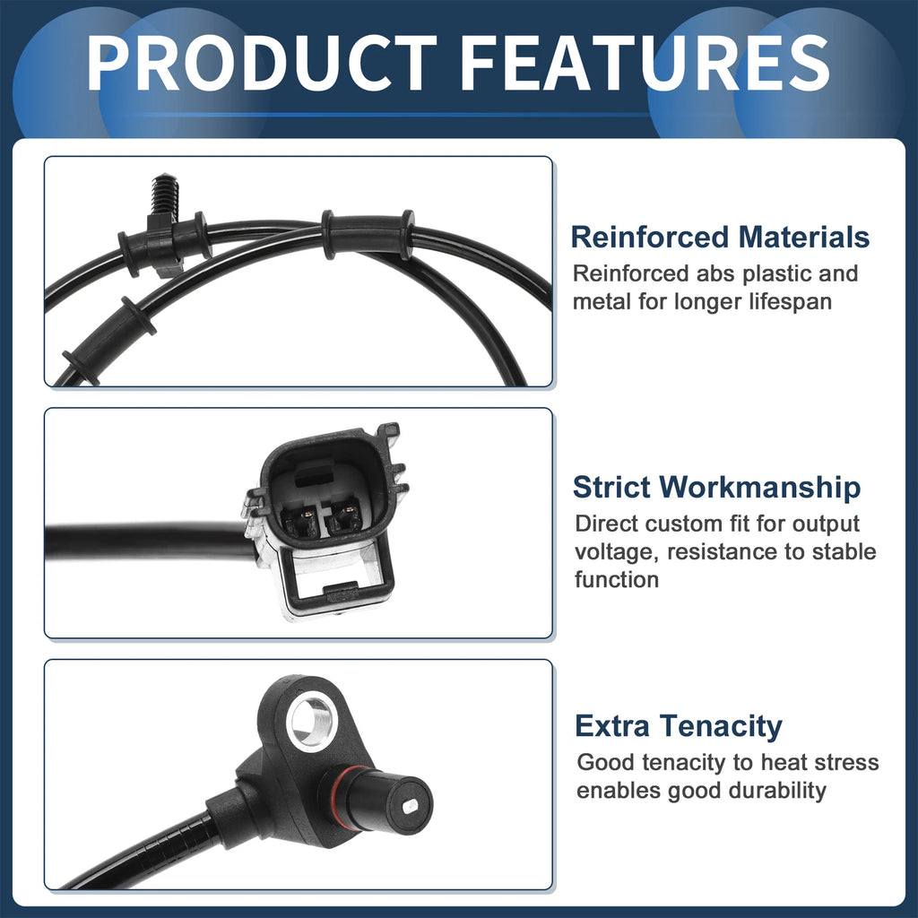 ABS Wheel Speed Sensor Front for Dodge Ram 3500 (2011–2018)