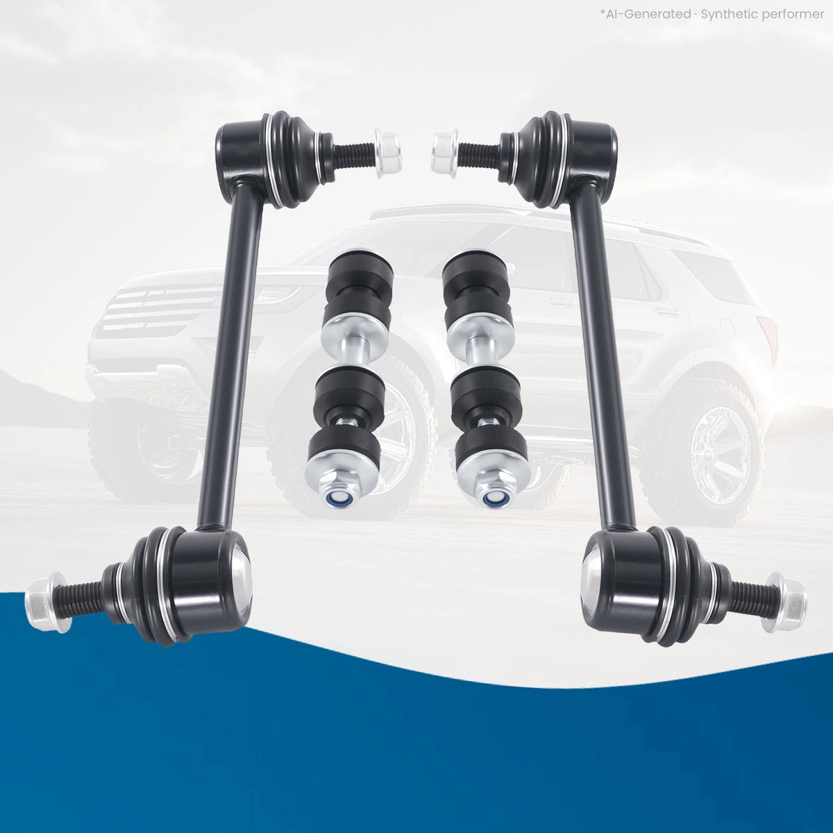 Set of 4 Sway Bar End Links for Chevy Impala & Monte Carlo (2000–2013)