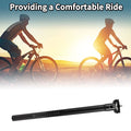 Bike Seatpost 27.2x450mm Suspension Replacement Saddle Post Gloss Black