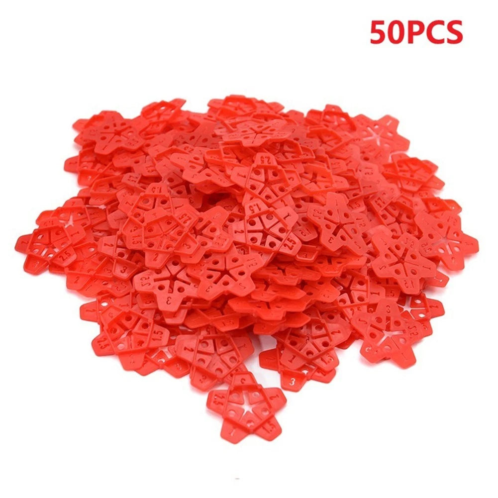 50 Pcs Wall Tiles Gap Cross Locator Leveling Device