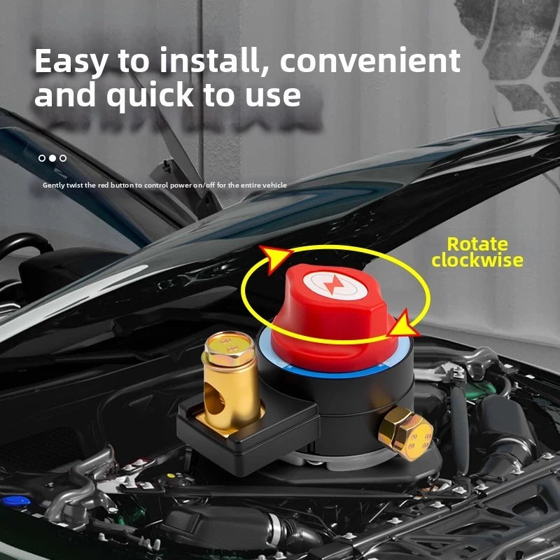 Negative Terminal Battery Isolation Switch 12V 24V for Vehicles and Marine