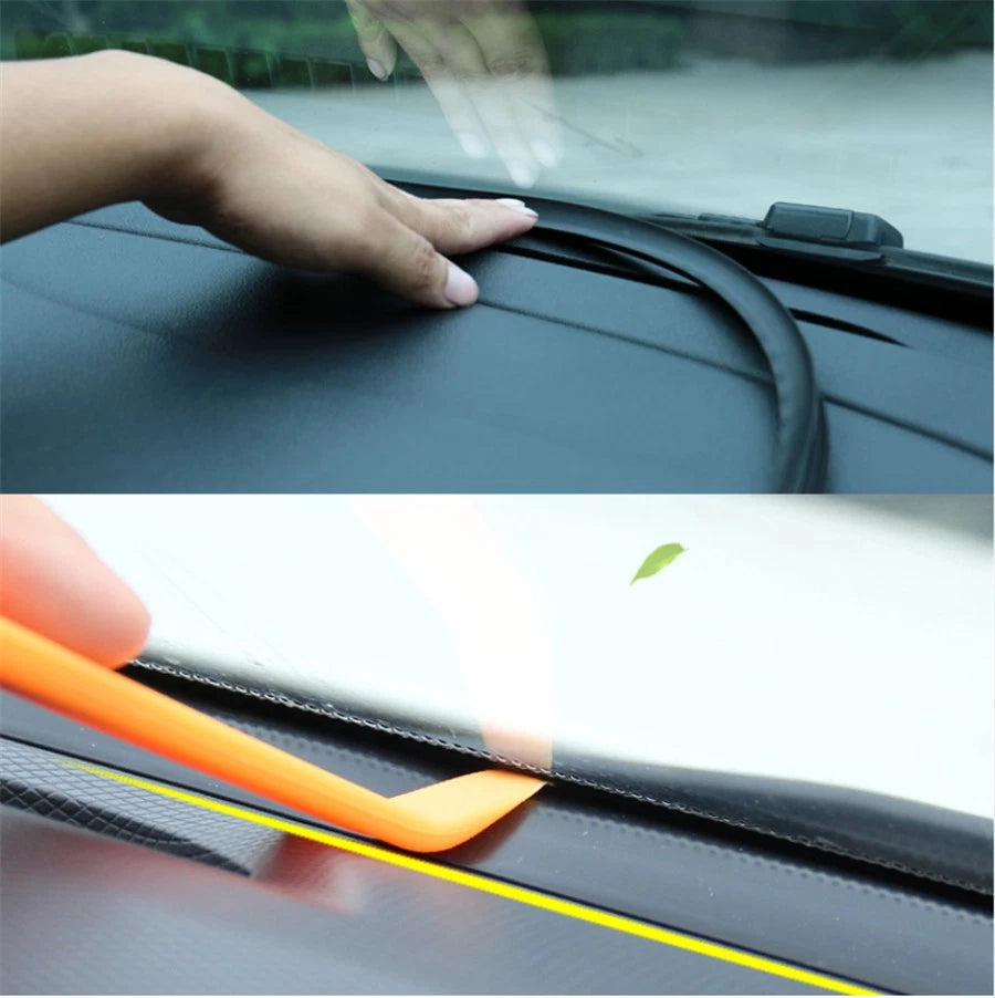 63 Inch Rubber Car Dashboard Push Seal Strips Windscreen Gap Plug Filler Catch