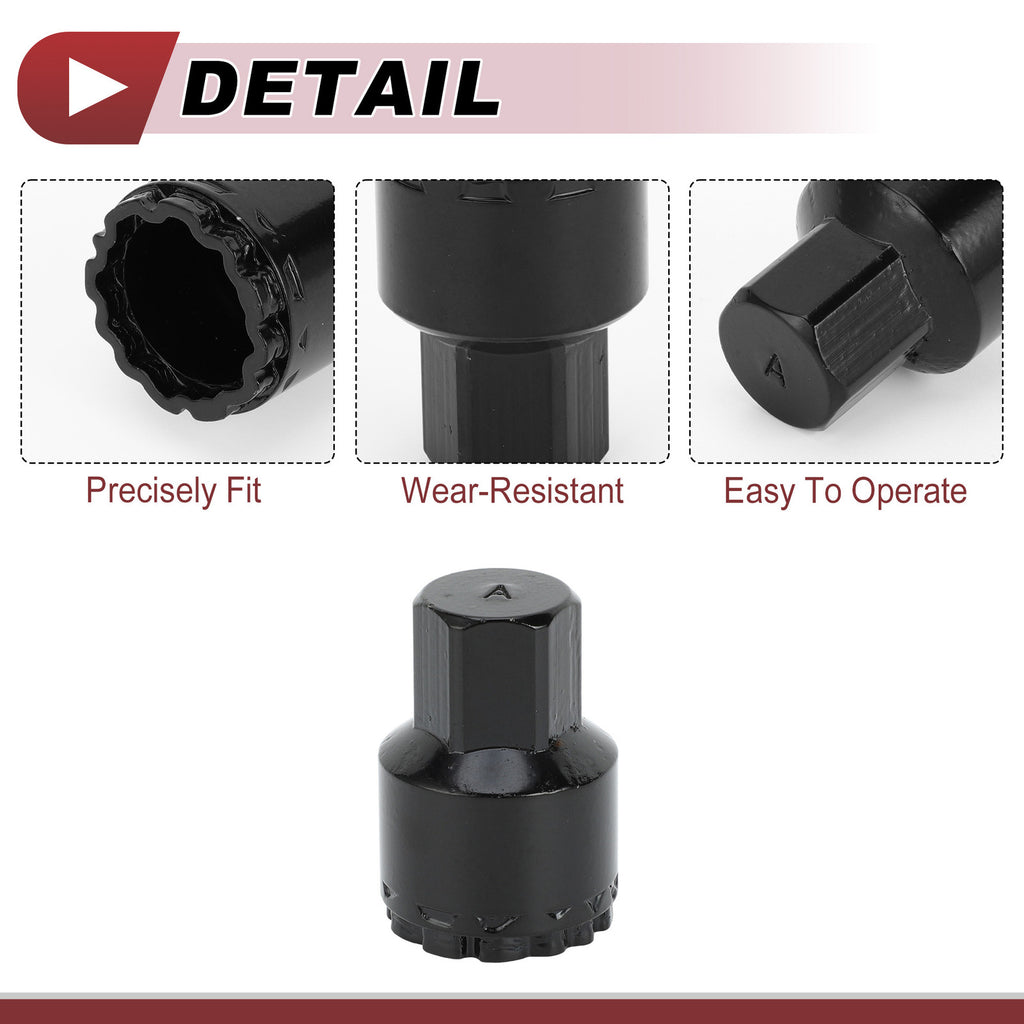 Wheel Lock Lug Nut Type A Anti theft Key Socket for Mercedes Benz GLE450 (2018–2022)