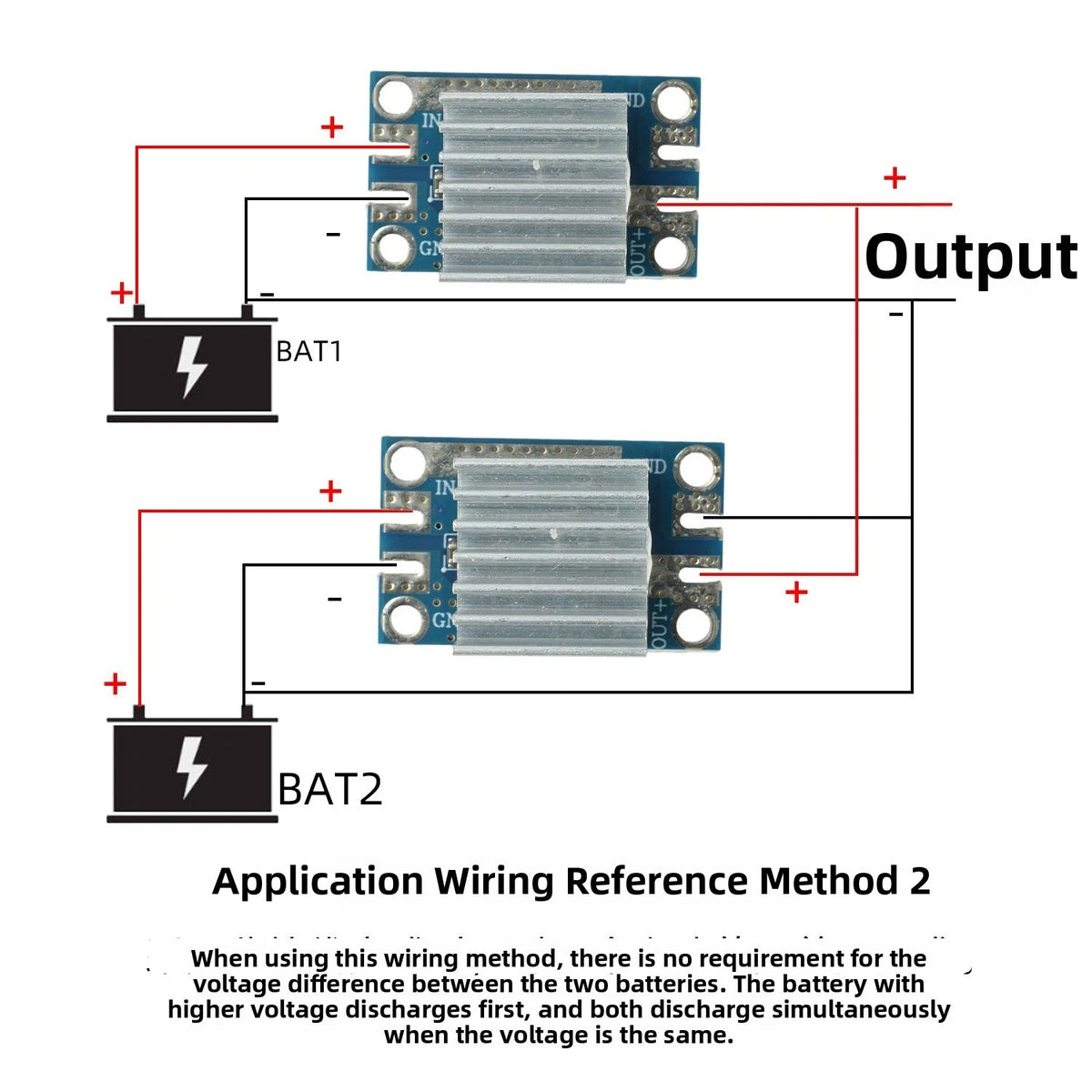 50A Ideal Diode Module for Solar Power Systems (DC 4V to 90V)