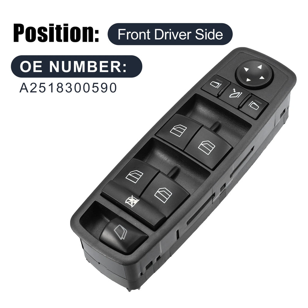Car Window Switch Driver Side Replacement for Mercedes GL320 GL350 (2007–2012)